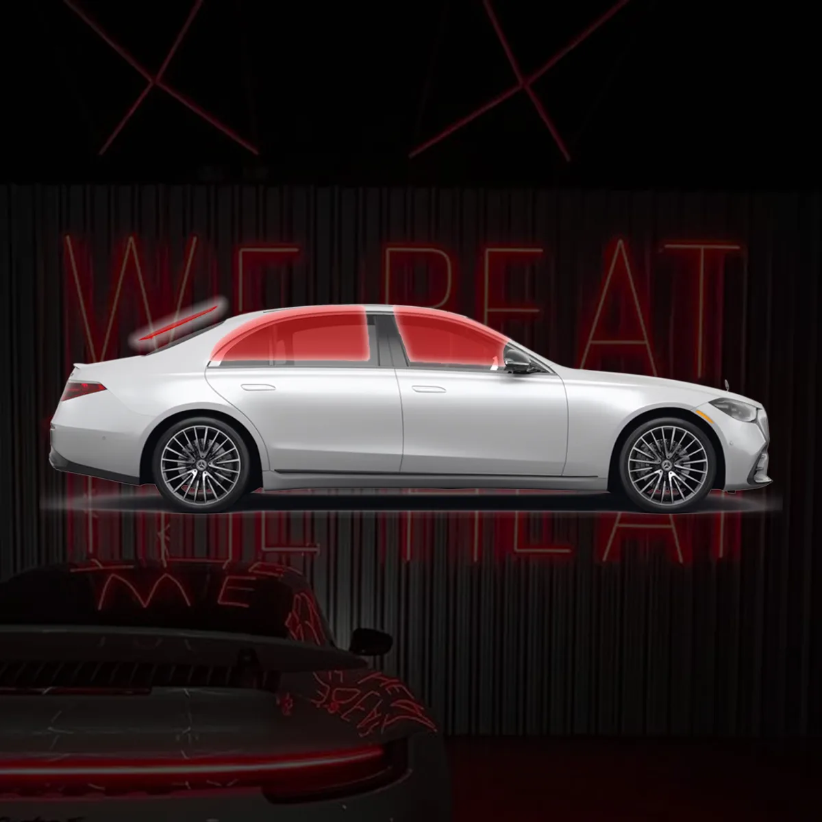 Selected vehicle tint preview